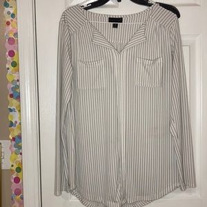 Cute striped long sleeve blouse